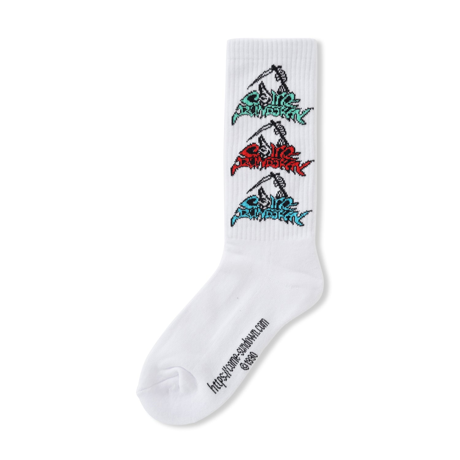 Looming Socks, White