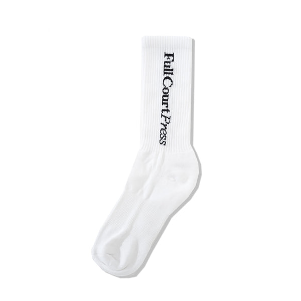 Full Court Press FCP Logo Socks, White