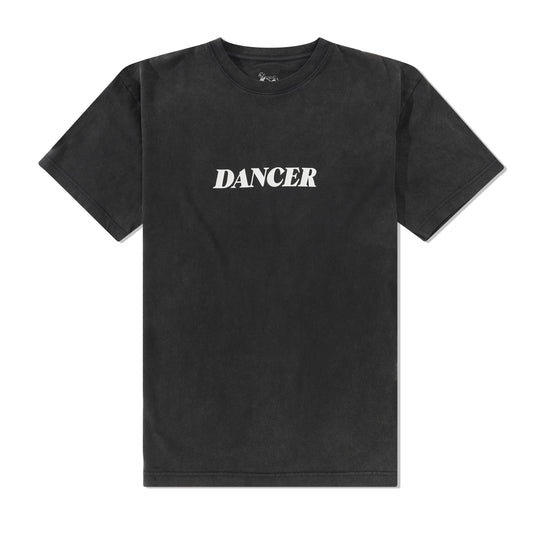 Italic Logo Tee, Washed Black