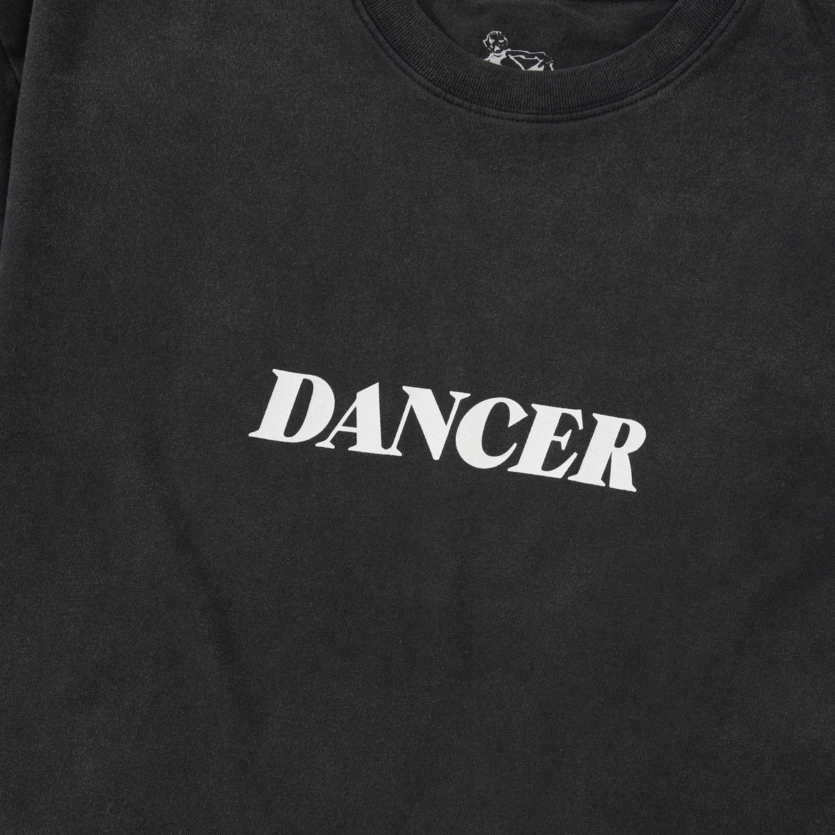 Italic Logo Tee, Washed Black