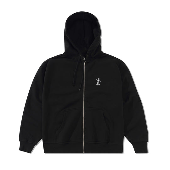 OG Logo Zip-Thru Pullover Hood, Black