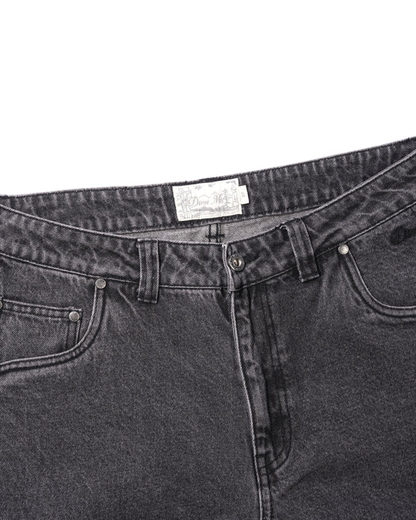 Dime Relaxed Denim Pants, Faded Black