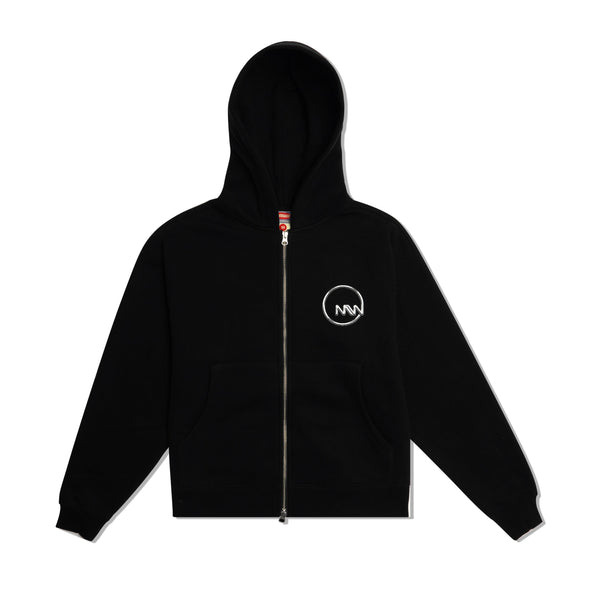 Metalwood Club 74 Zip Up Hood, Black