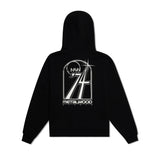 Club 74 Zip Up Hood, Black