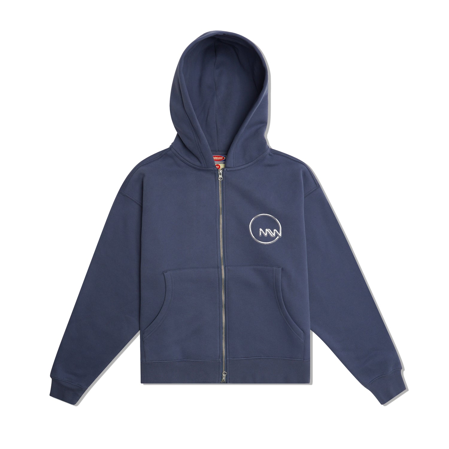 Club 74 Zip Up Hood, Steel