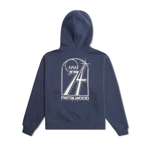Metalwood Club 74 Zip Up Hood, Steel