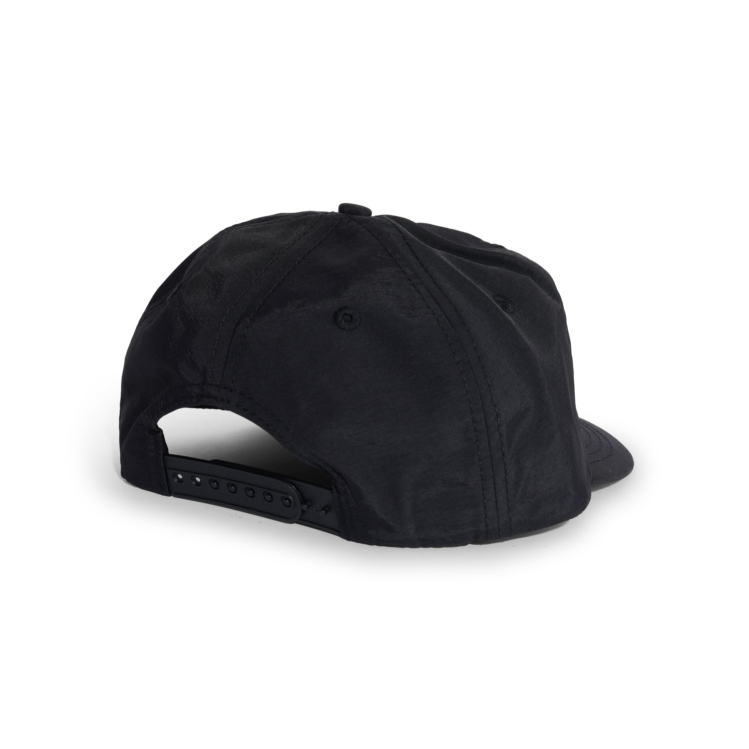 Sport 5 Panel Snapback Hat, Black