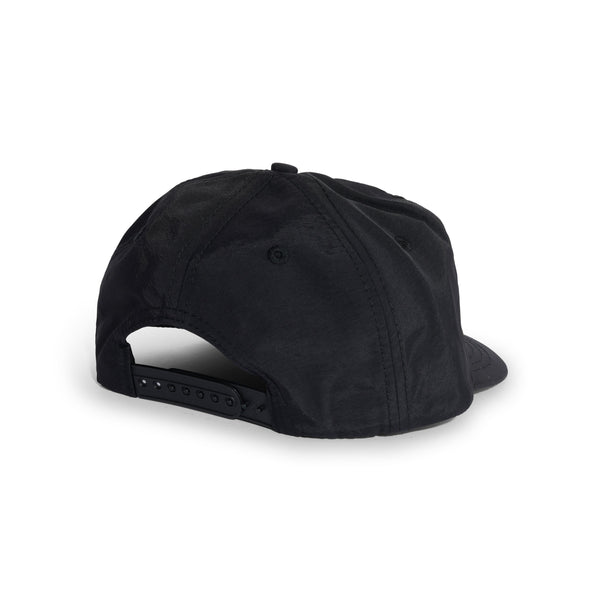 Metalwood Sport 5 Panel Snapback Hat, Black