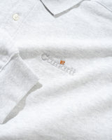 WIP Label Polo Sweat, Ash Heather