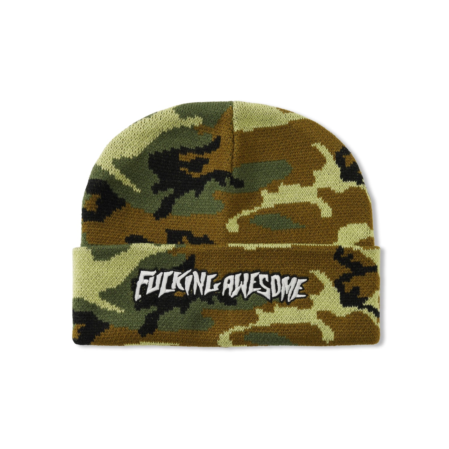 Stamp Cuff Beanie, Camo