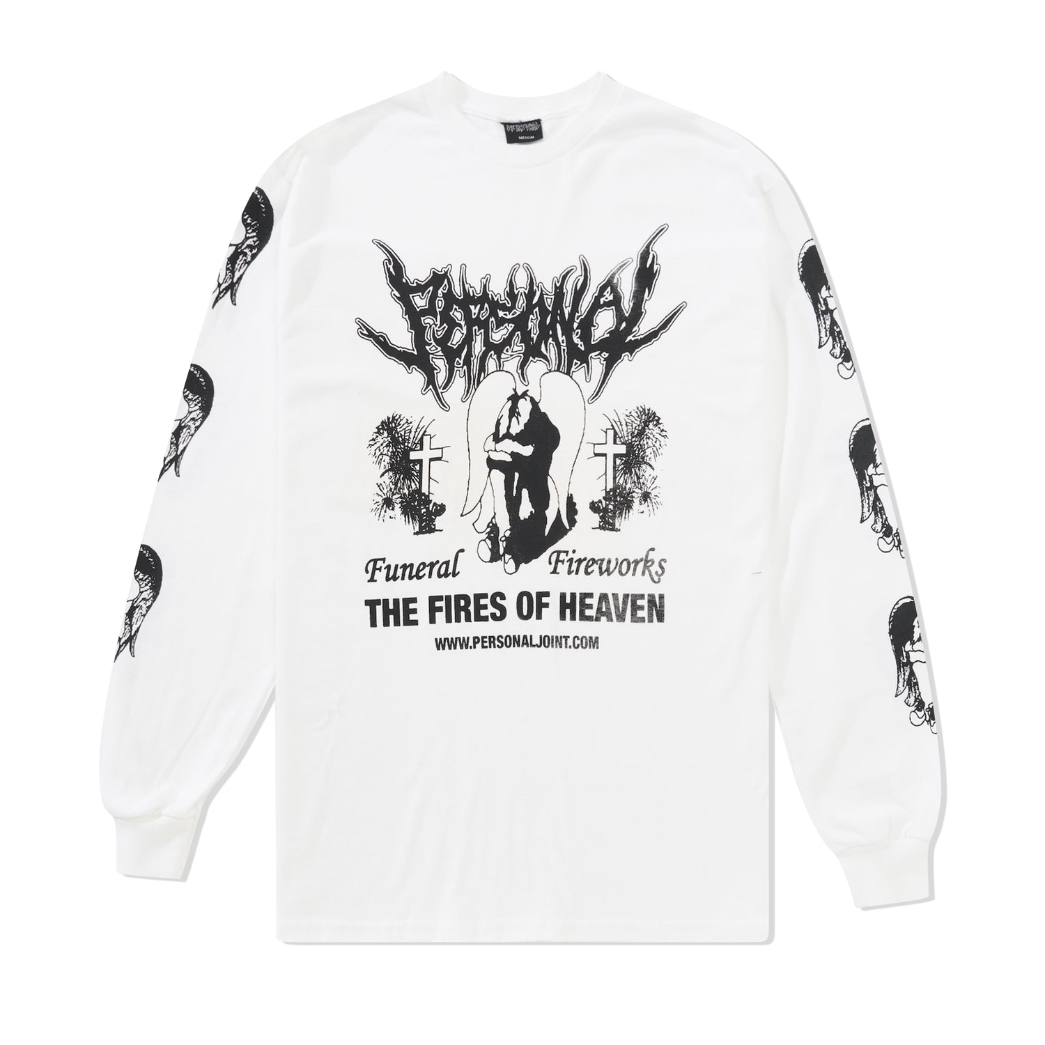 Funeral Fireworks L/S Tee, White