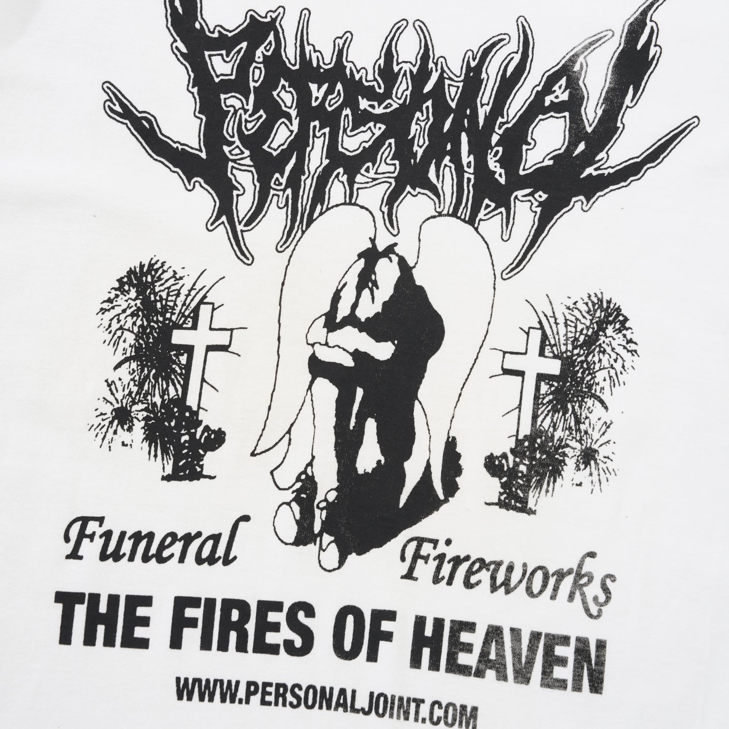 Funeral Fireworks L/S Tee, White