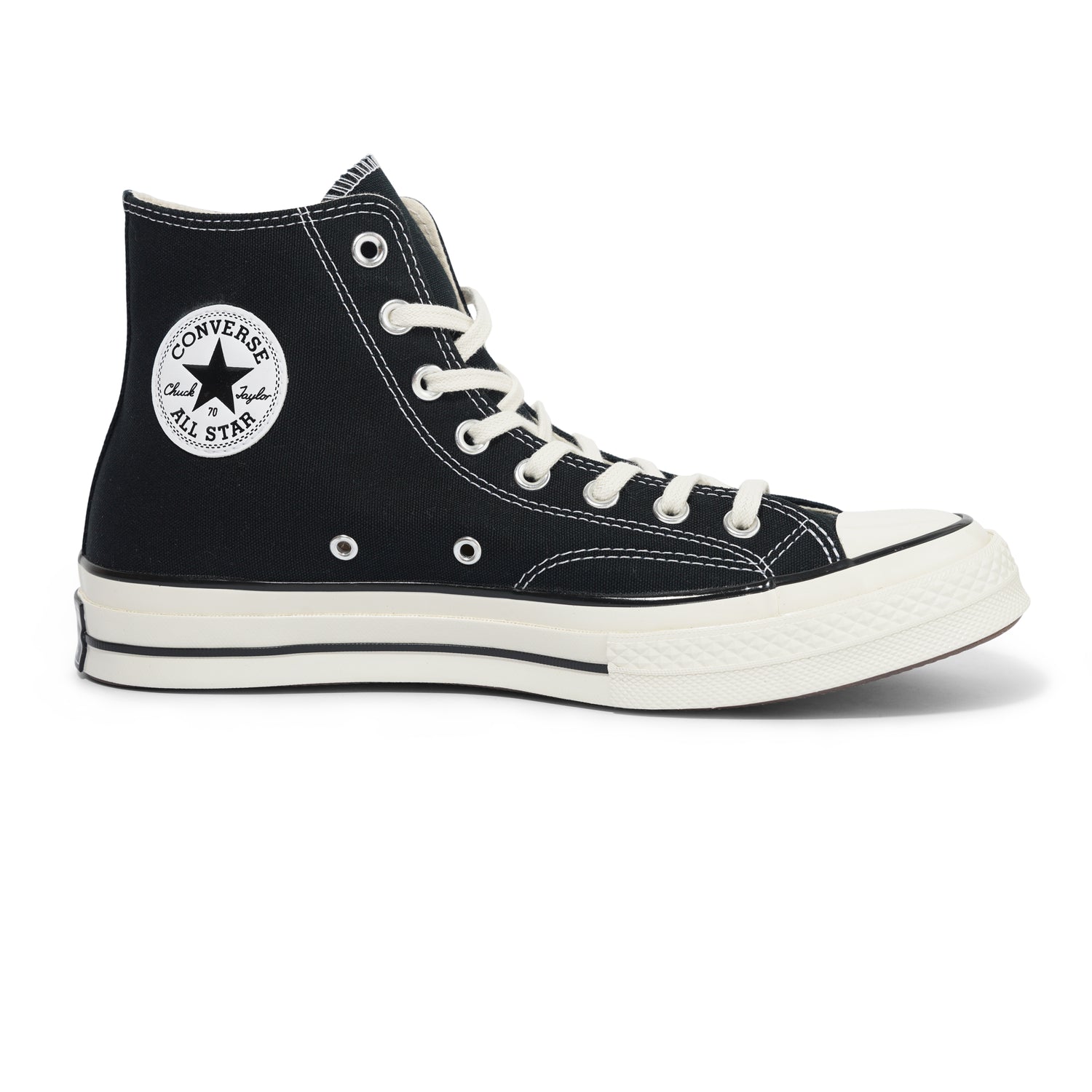 Converse Chuck 70 High, Black / Black & Egret
