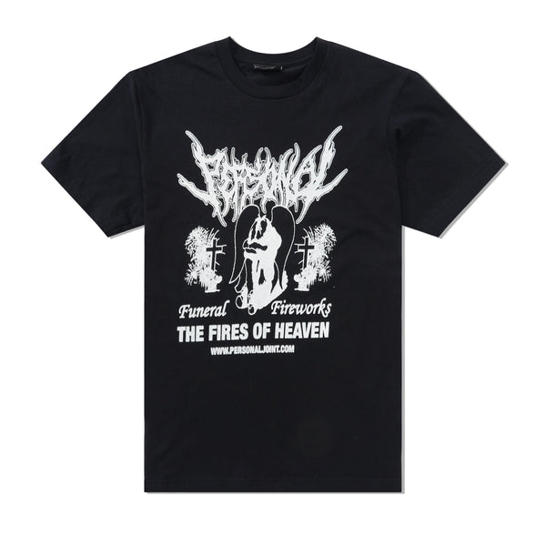 Personal Funeral Fireworks Tee, Black