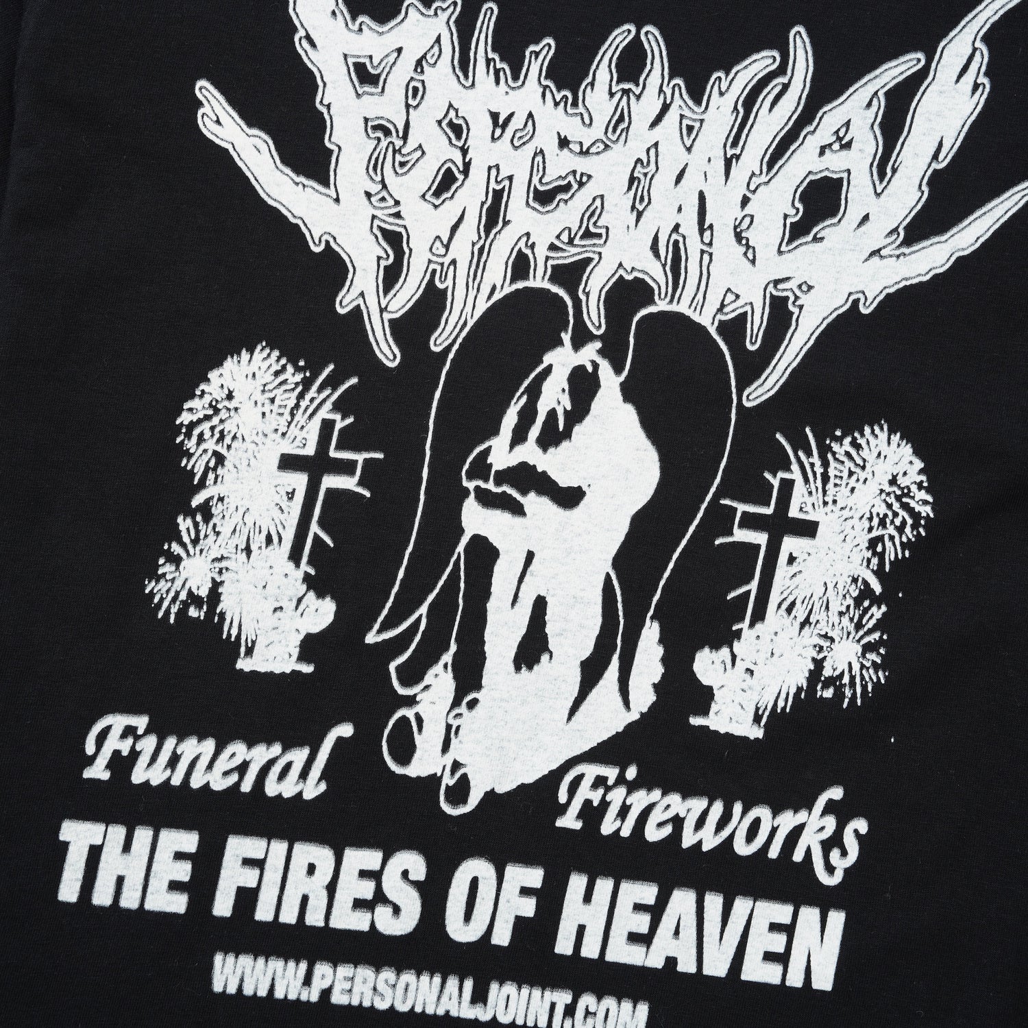 Funeral Fireworks Tee, Black