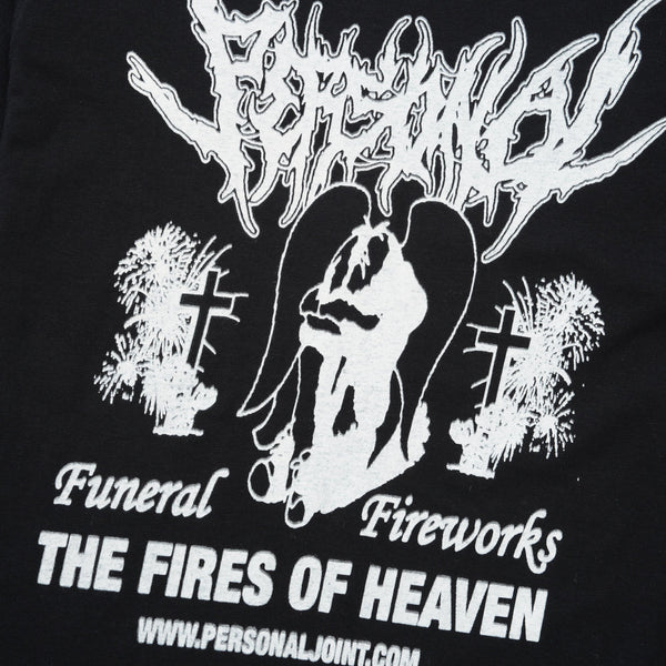 Personal Funeral Fireworks Tee, Black