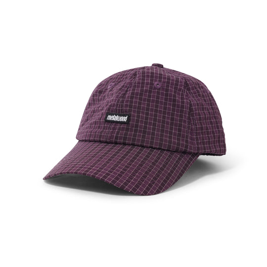 Mini Metal Logo Dad Hat, Plum