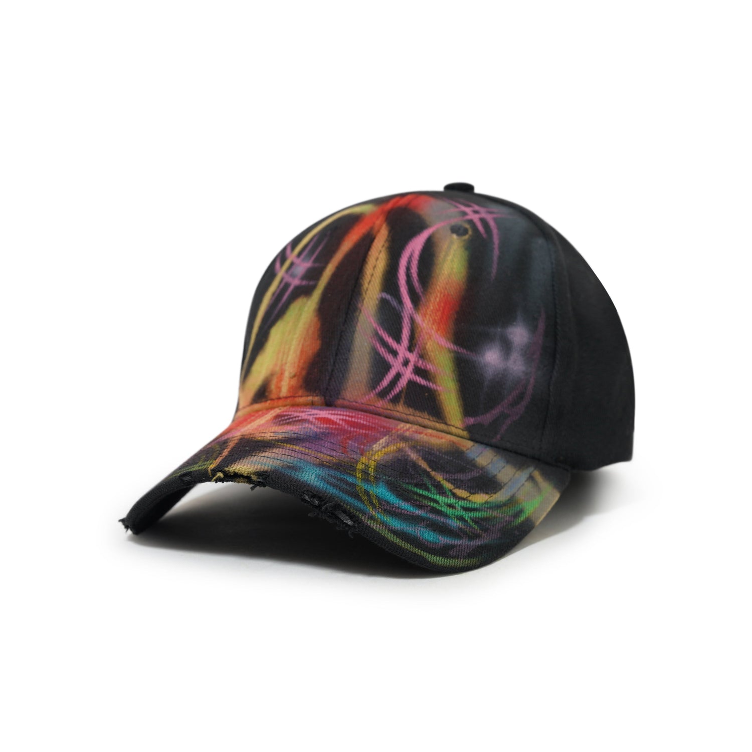 1 Of 1 Bleached / Airbrushed Hat, Black