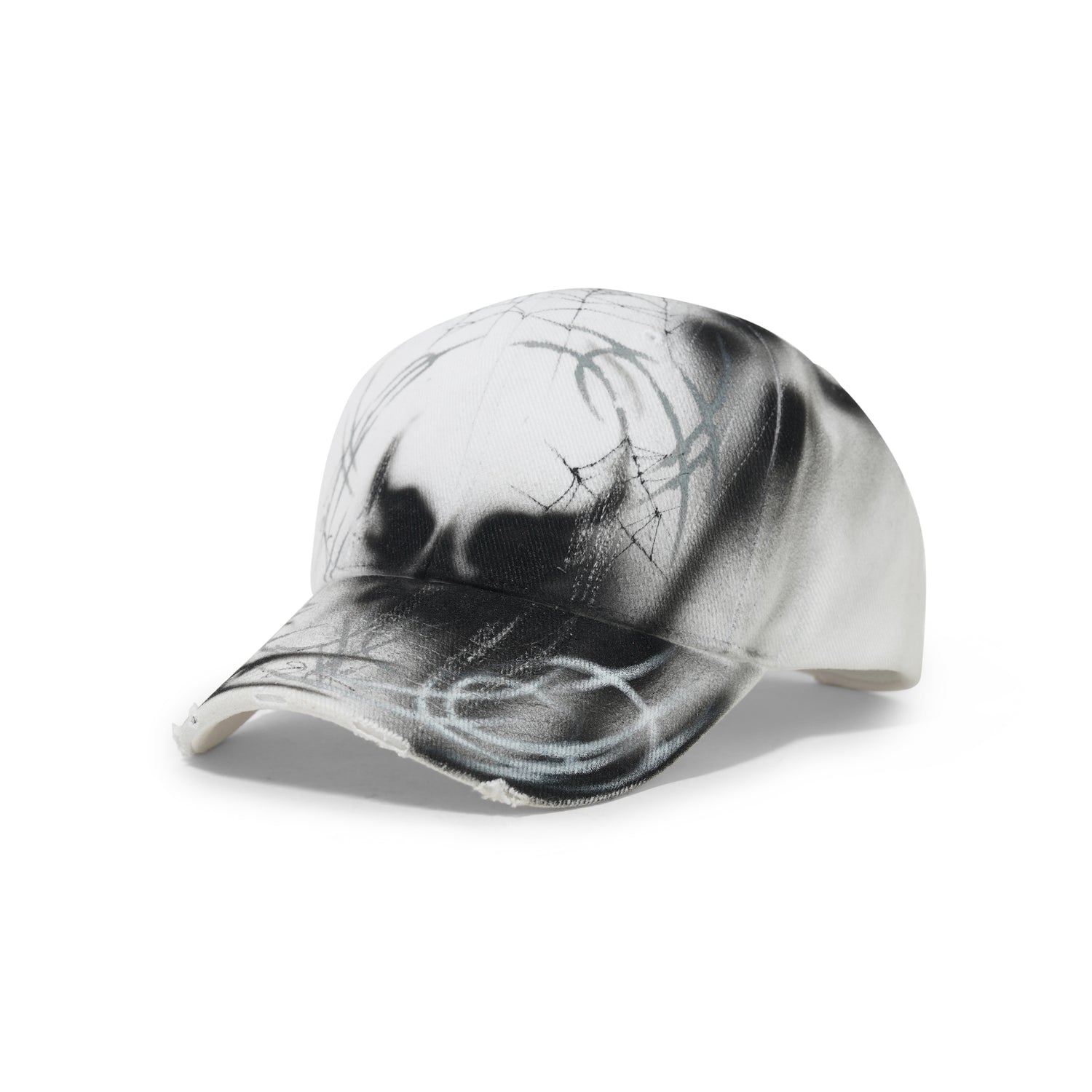 1 Of 1 Bleached / Airbrushed Hat, White