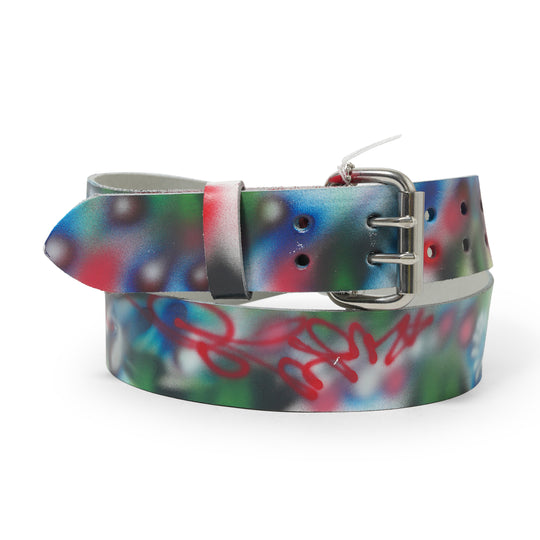 1 Of 1 Airbrushed Belt, White / Multi