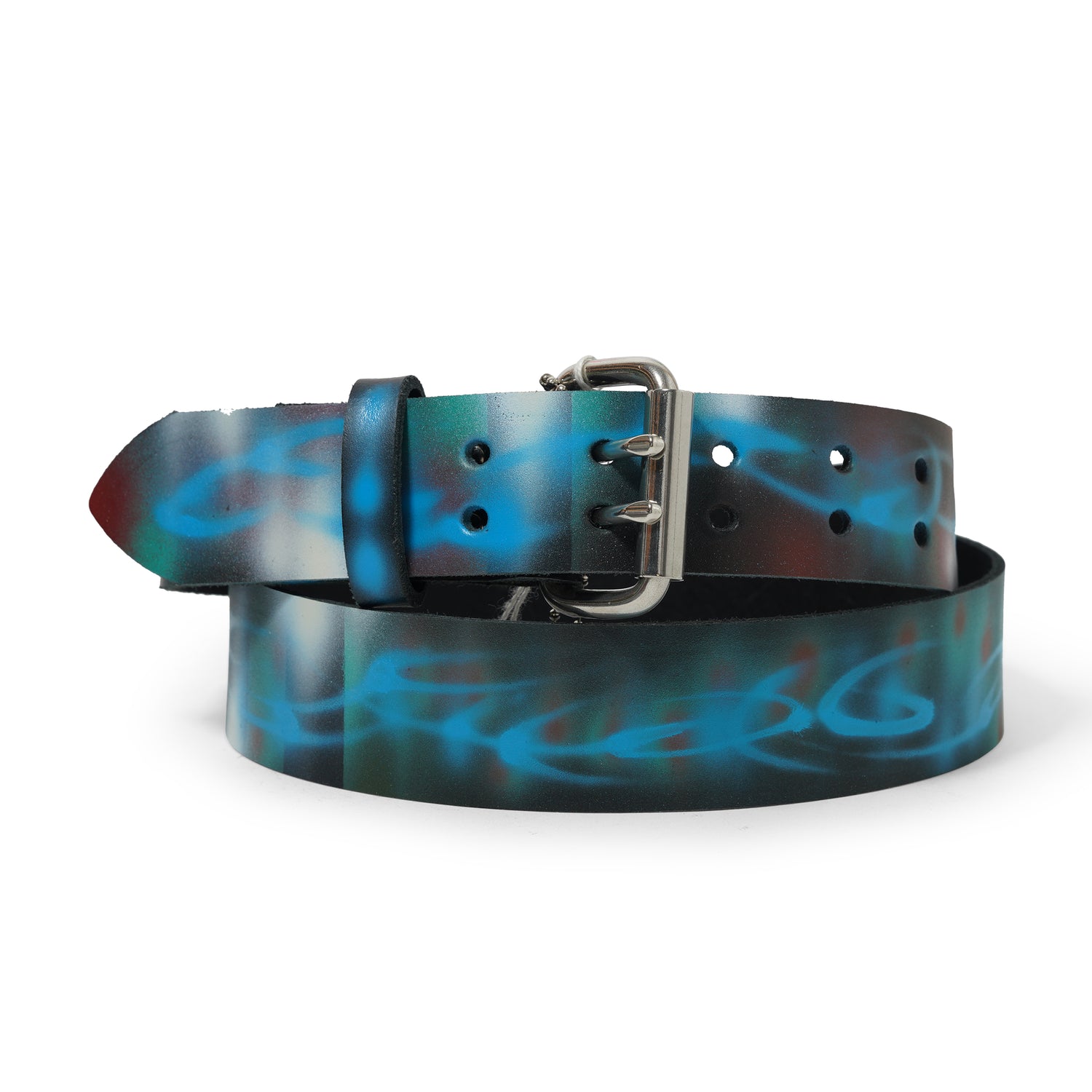 1 Of 1 Airbrushed Belt, Blue