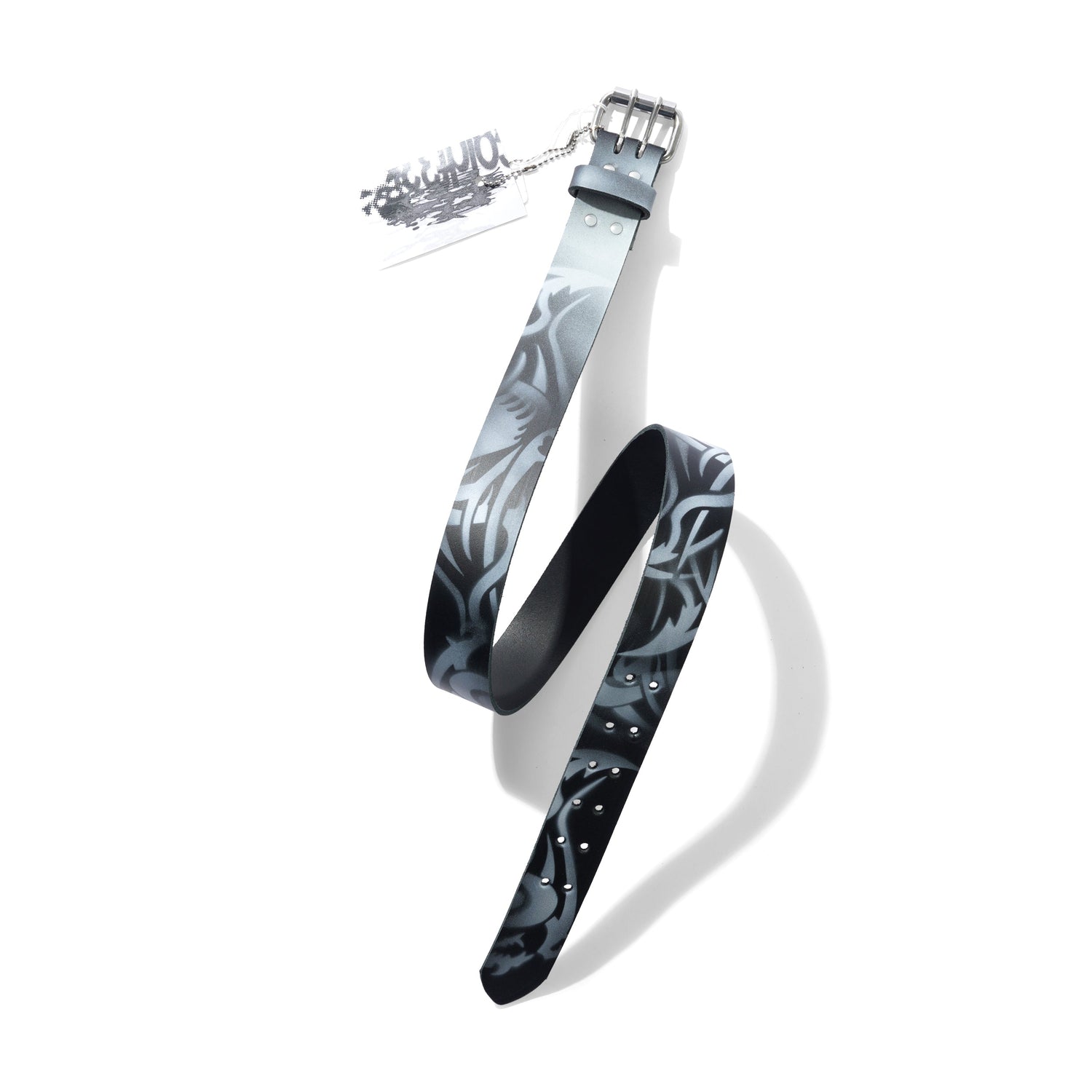 1 Of 1 Airbrushed Belt, Black / White
