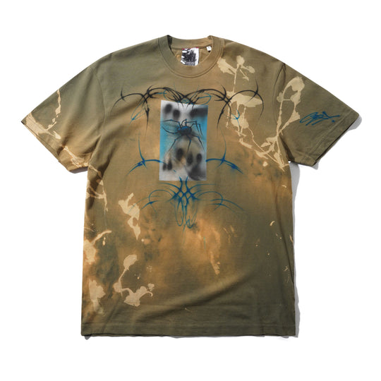 1 Of 1 Bleached / Airbrushed Tee, Green