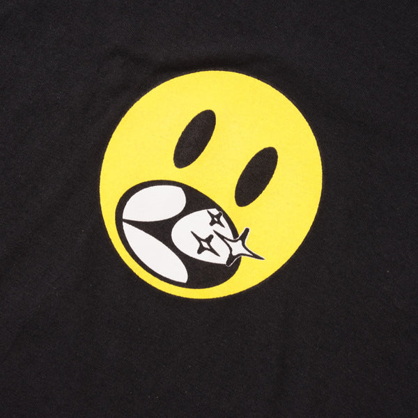 Limosine Happy Face Tee, Black
