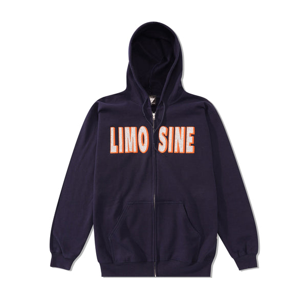 Limosine Limosine Sparkle Zip Pullover, Navy