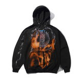 1 Of 1 Bleached / Airbrushed Pullover Hood, Black