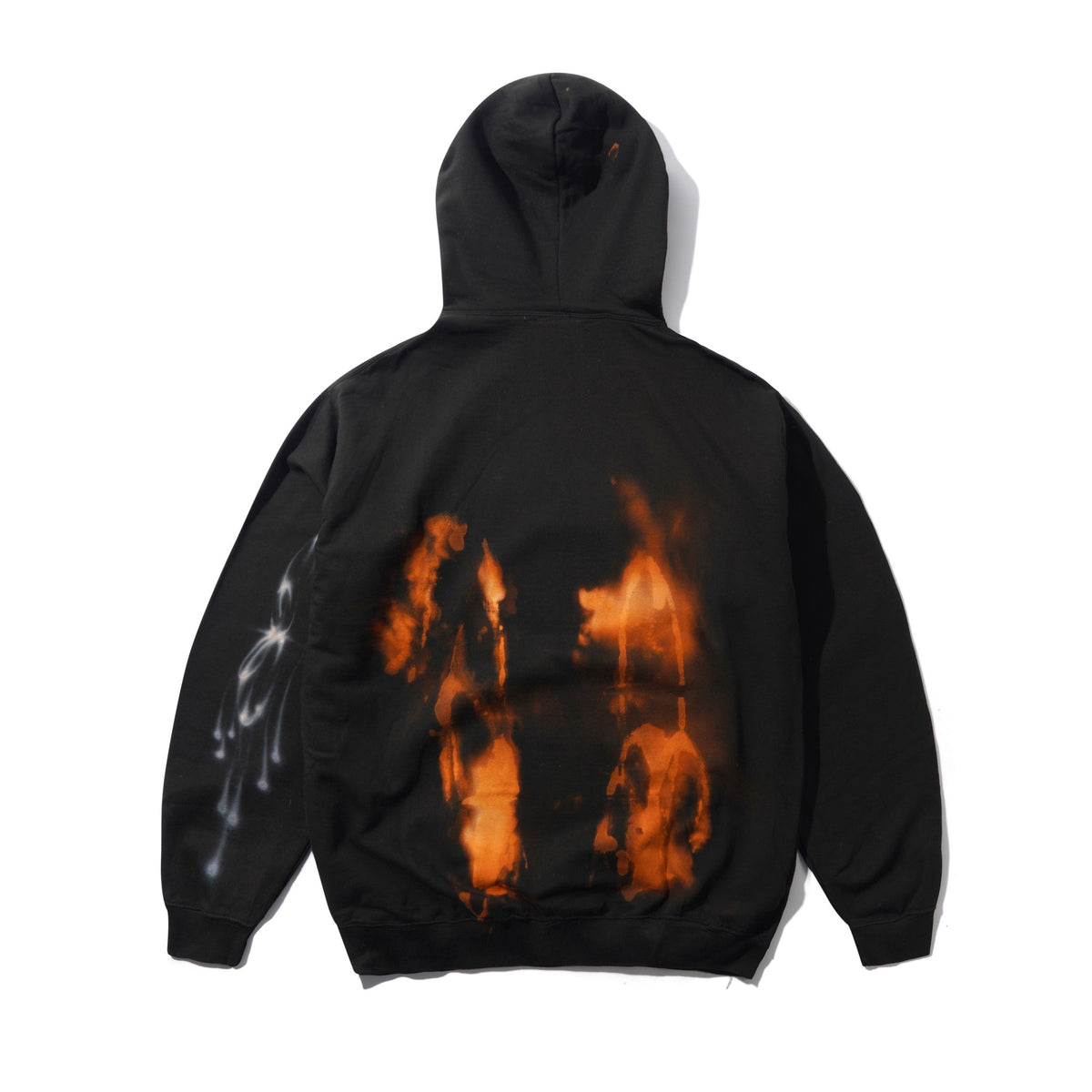 1 Of 1 Bleached / Airbrushed Pullover Hood, Black