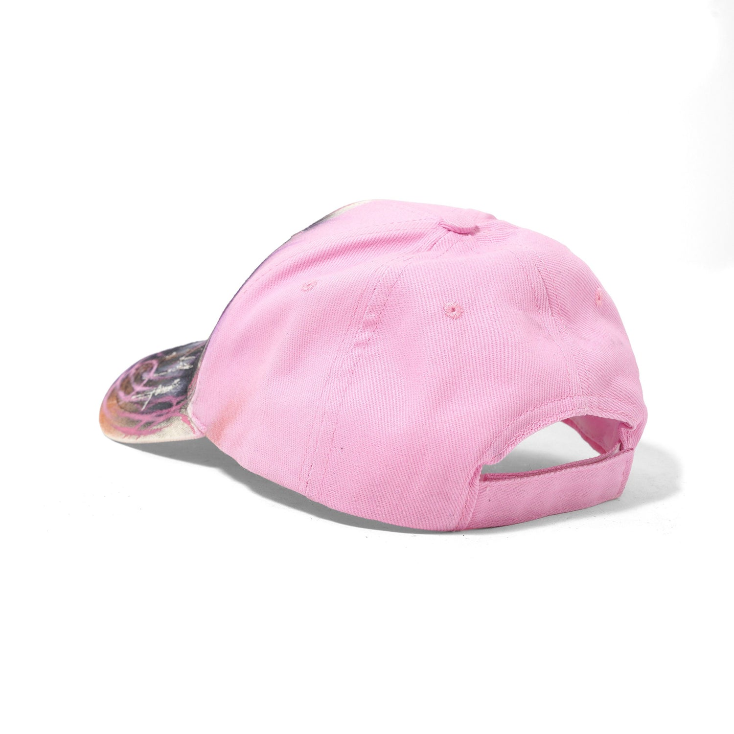 1 Of 1 Bleached / Airbrushed Hat, Pink