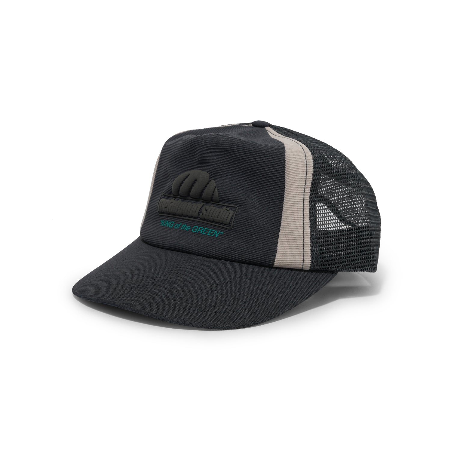 King Of The Greens Trucker Hat, Black