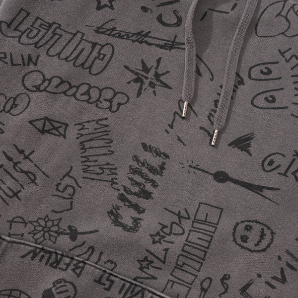 Civilist Team AOP Pullover, Washed Black