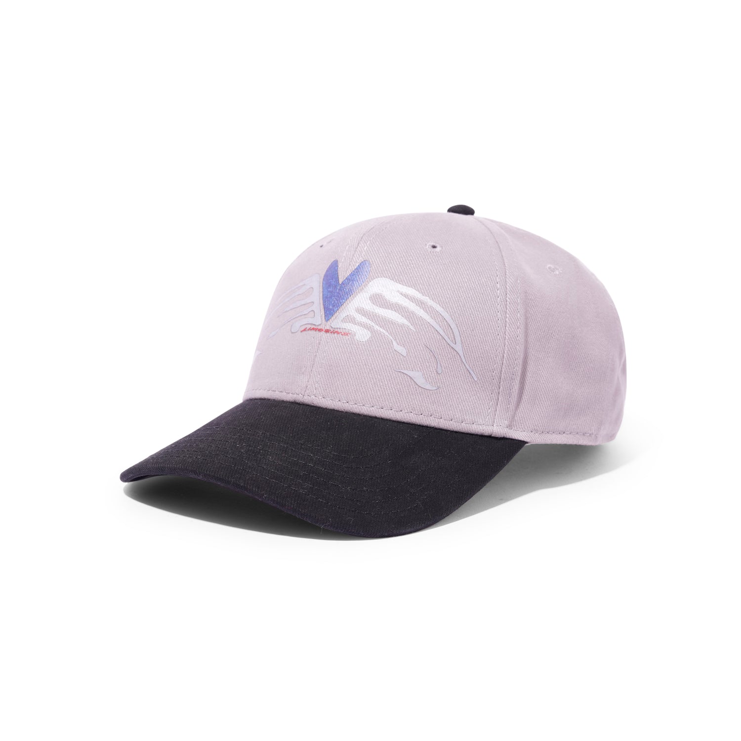 Heart Wings Hat, Grey / Black