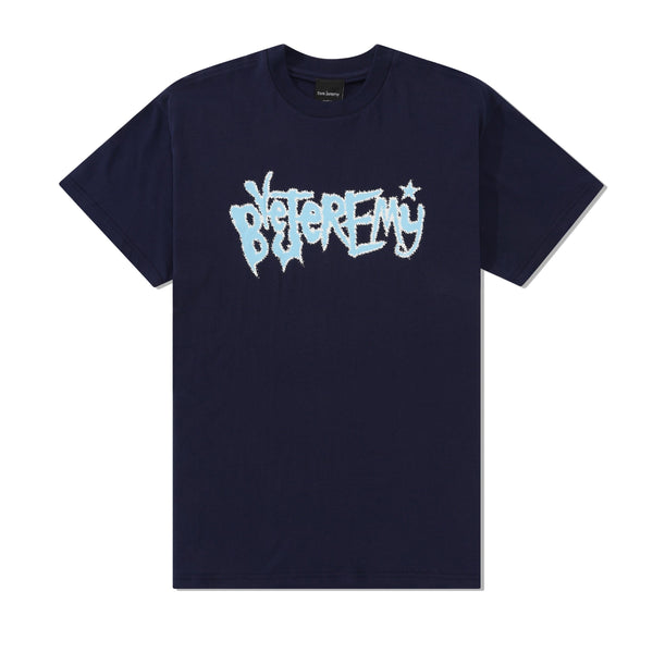 Bye Jeremy Slipping Tee, Navy