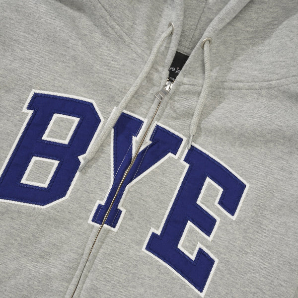 Bye Jeremy Bye Zip Hood, Grey