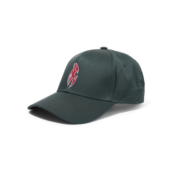 Limosine Shadow Box Hat, Green / Silver Sparkle