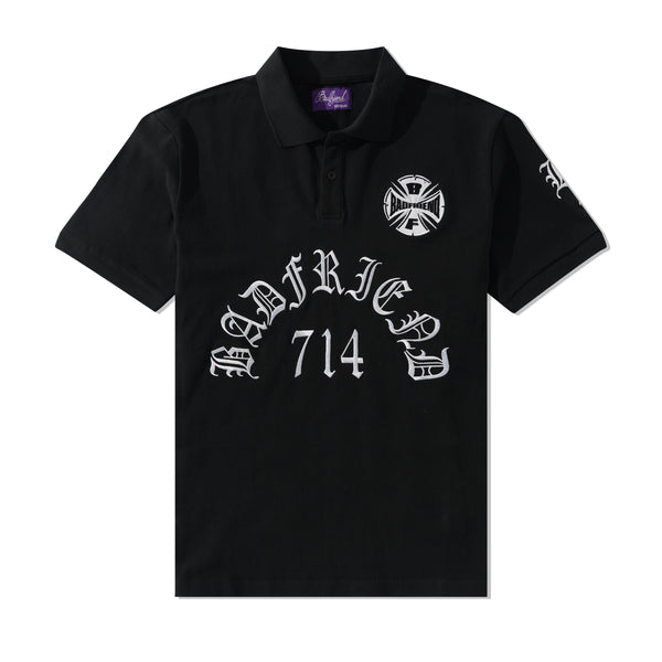 badfriend Best Out Knit Polo, Black