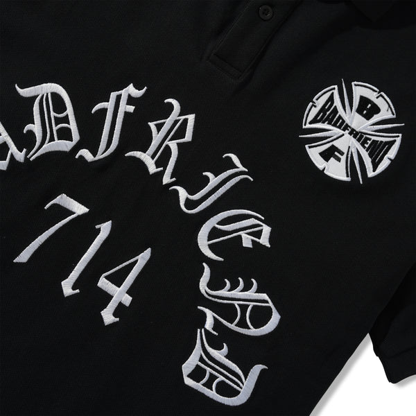 badfriend Best Out Knit Polo, Black