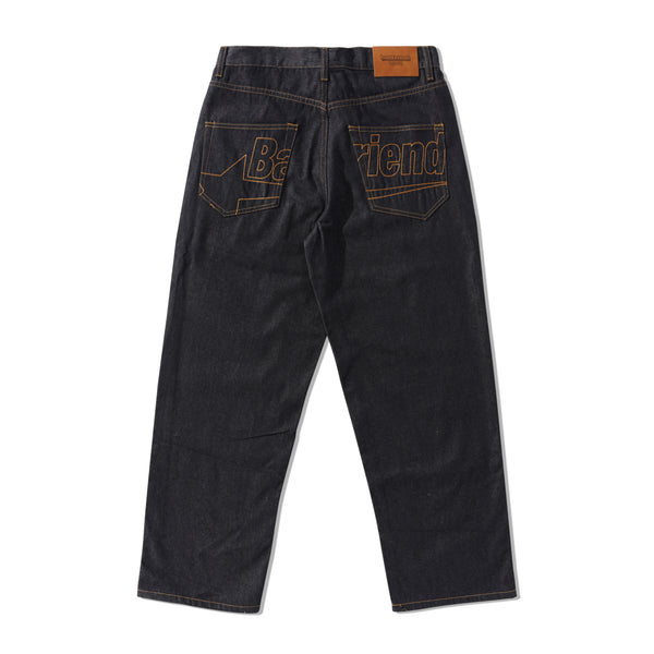 badfriend Star Pocket Raw Denim Jean, Raw Indigo
