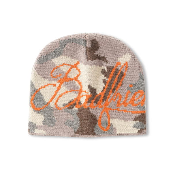 badfriend Script Logo Skully, Desert Camo / Orange