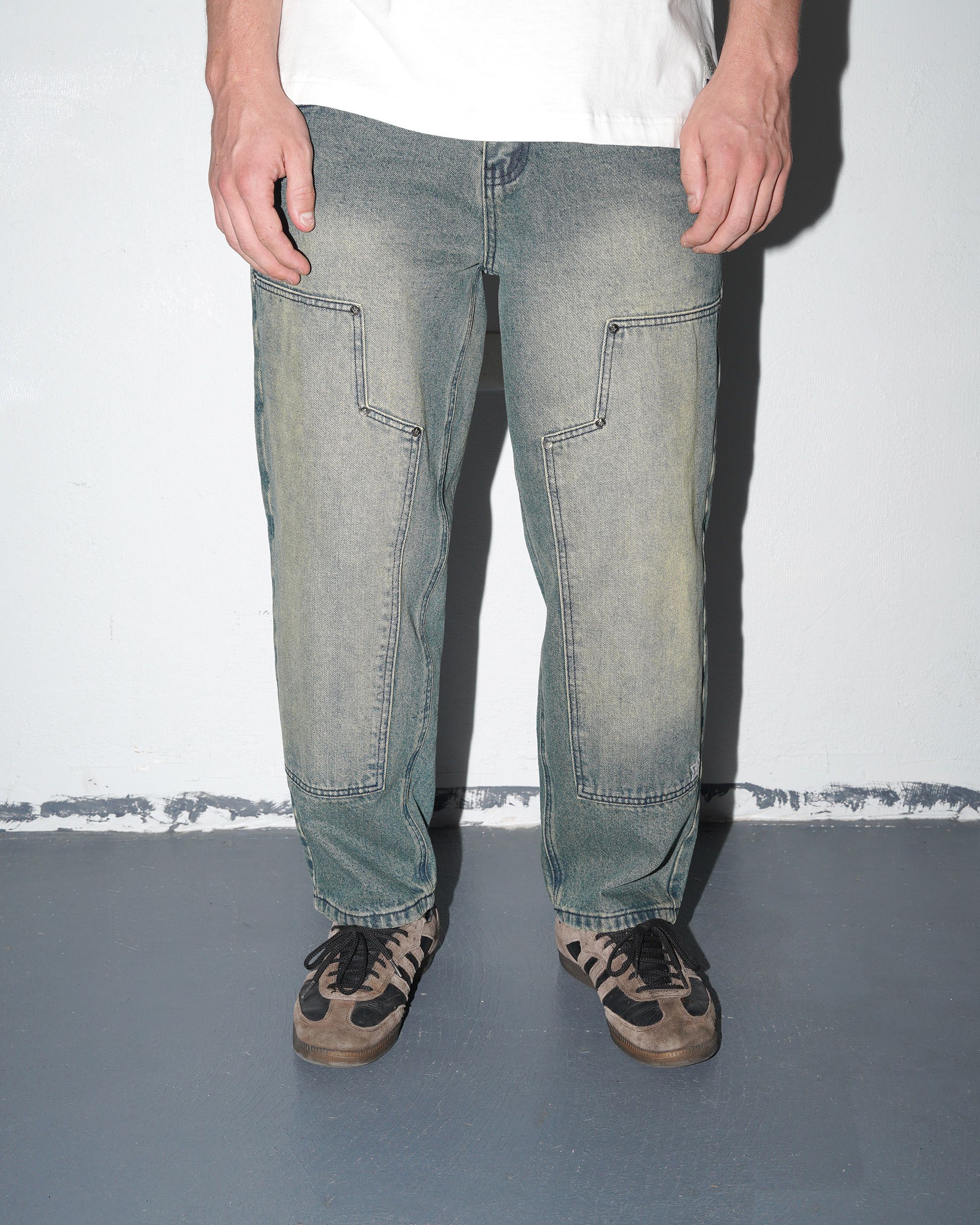 Star Team Double Knee Star Jeans, Blue | Lo-Fi