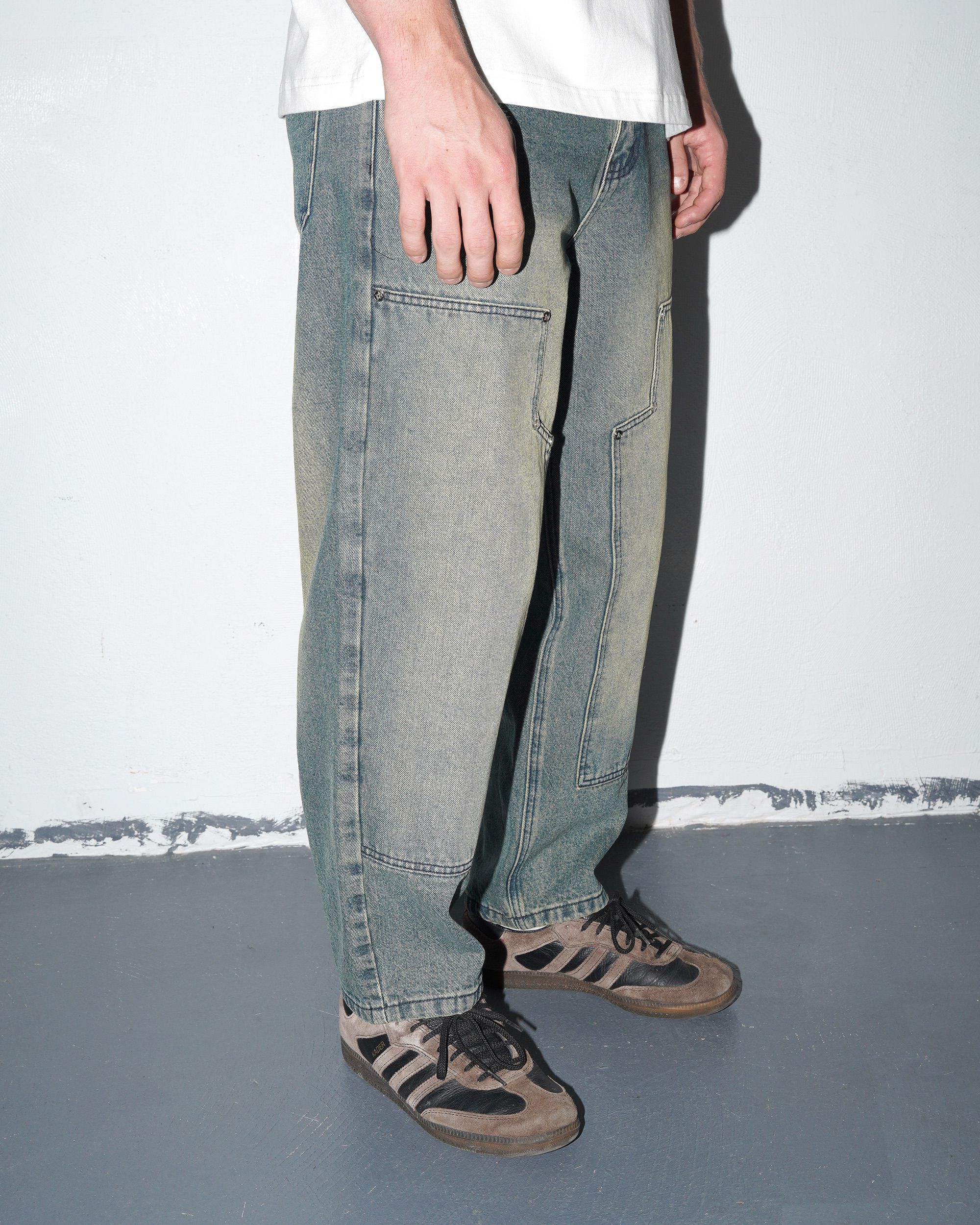 Star Team Double Knee Star Jeans, Blue | Lo-Fi