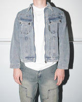 Denim Zip Up Jacket, Blue