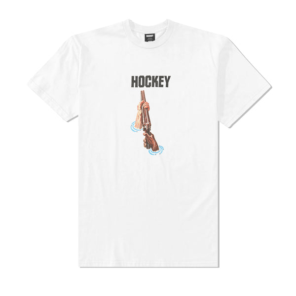 Hockey Shotgun Tee, White