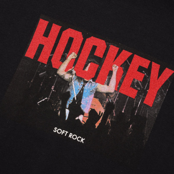 Hockey Soft Rock Tee, Black