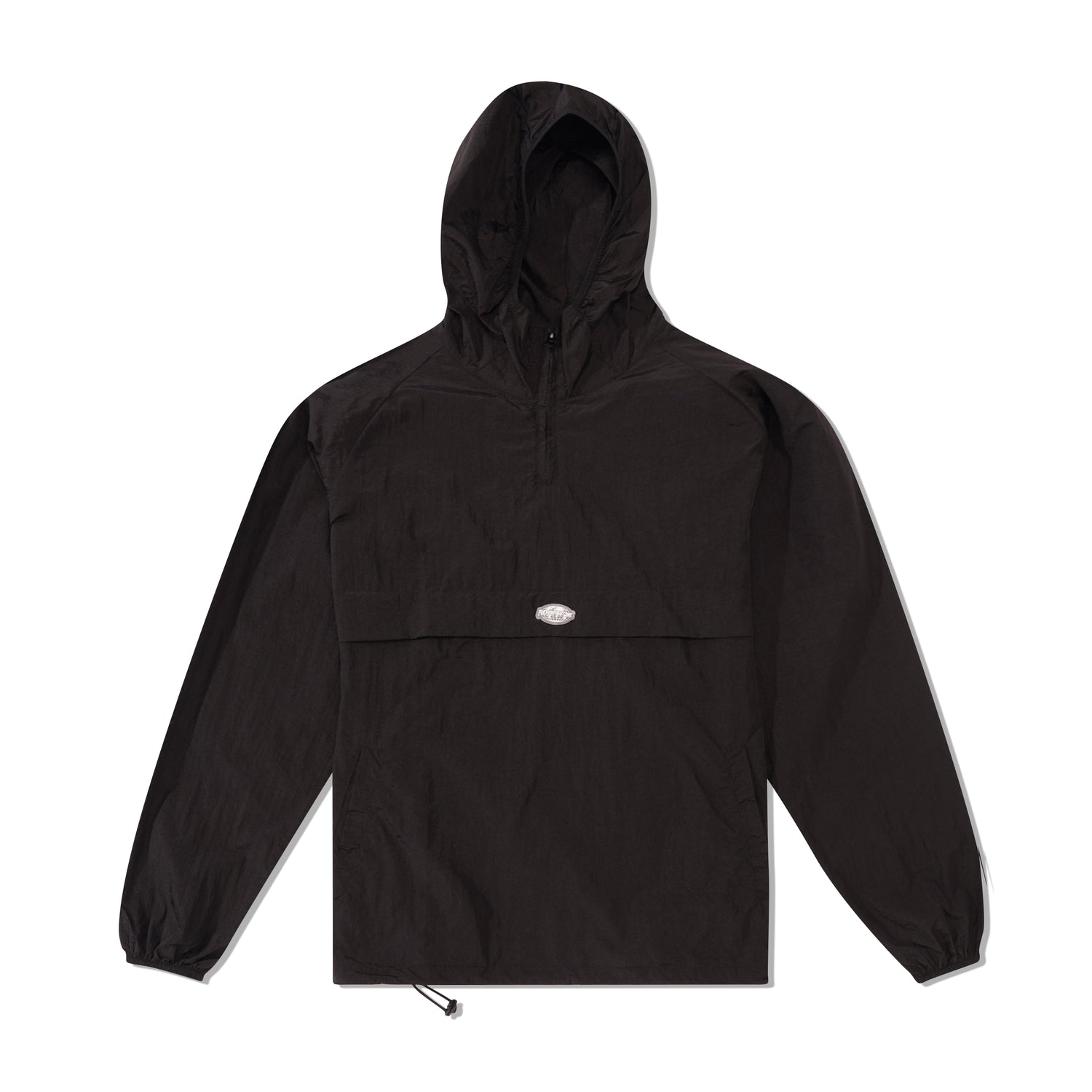 Crinkle Nylon Anorak, Black