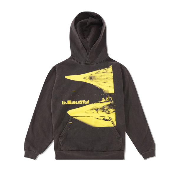 b.Eautiful Crow Pullover Hood, Vintage Black