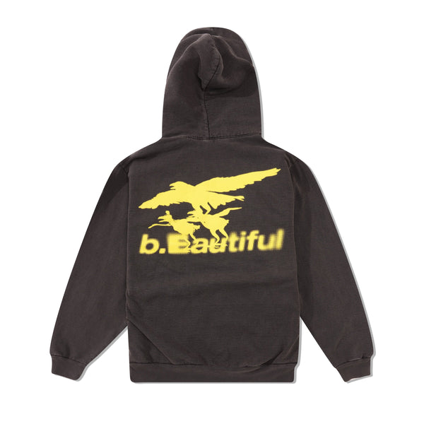 b.Eautiful Crow Pullover Hood, Vintage Black